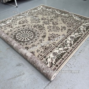 Ковер Лайт Карпет New 4 Дизайн 16 Бежево-Коричневый